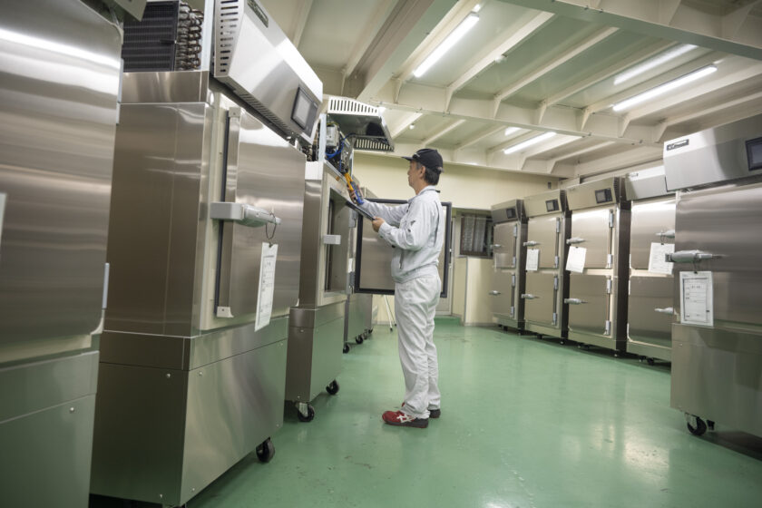 自社工場での製造風景