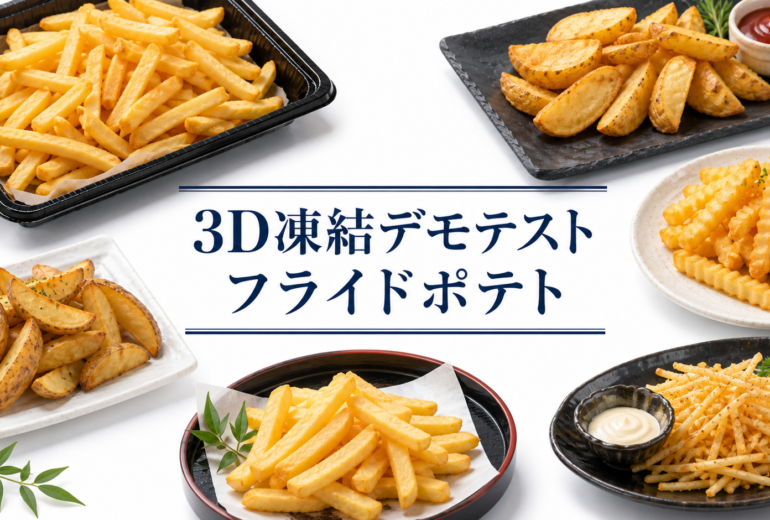 フライドポテトを3Dフリーザー®で_急速冷凍するデモテスト