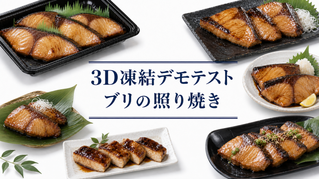 ブリの照り焼きを3Dフリーザー®で_急速冷凍するデモテスト