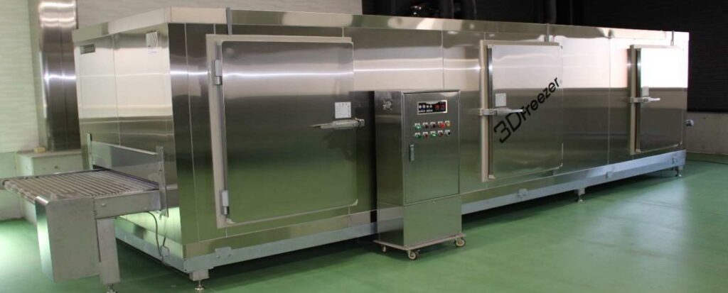 KOGASUN製トンネルフリーザー｜大型の急速冷凍機（食品工場向け）