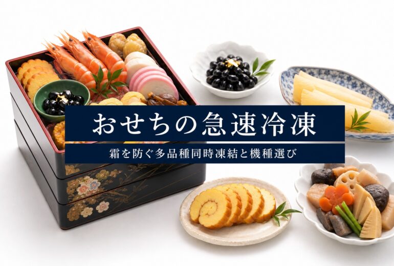 おせちの急速冷凍とEC販売の品質と温度管理のチェックポイント