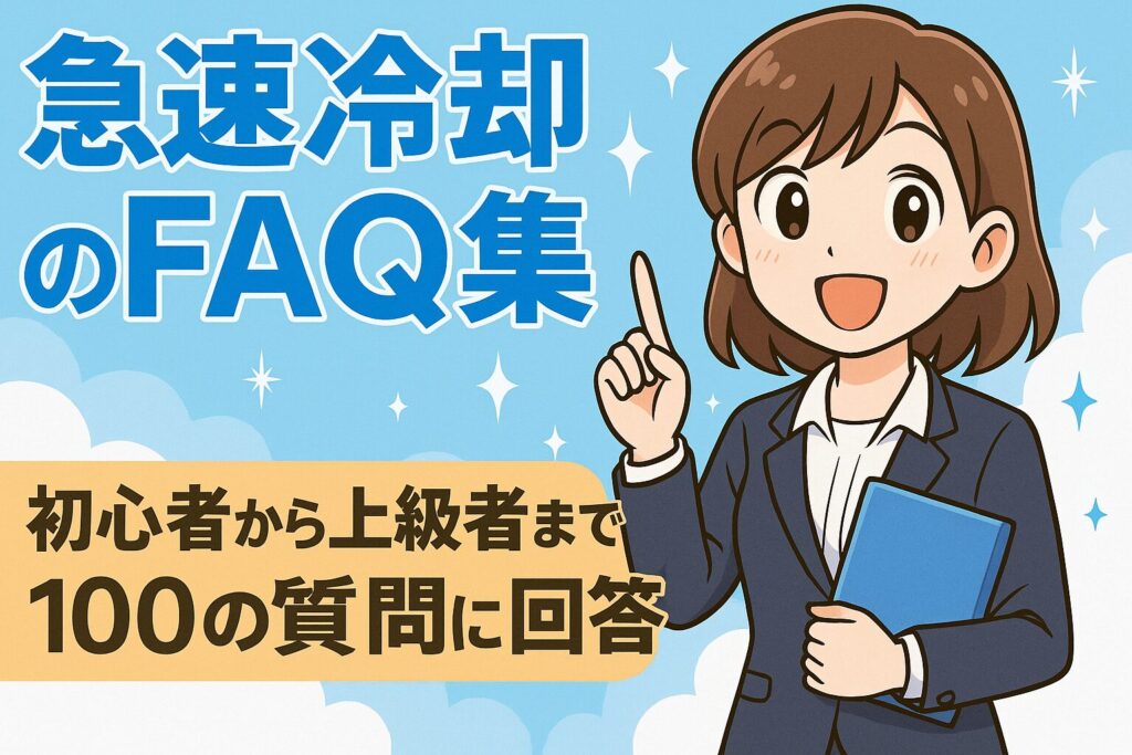 急速冷却のFAQまとめ｜HACCPとブラストチラー・3Dフリーザーの実務ガイド