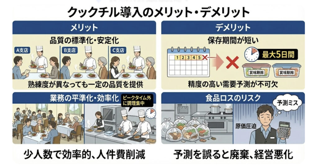 クックチル導入のメリット・デメリット解説