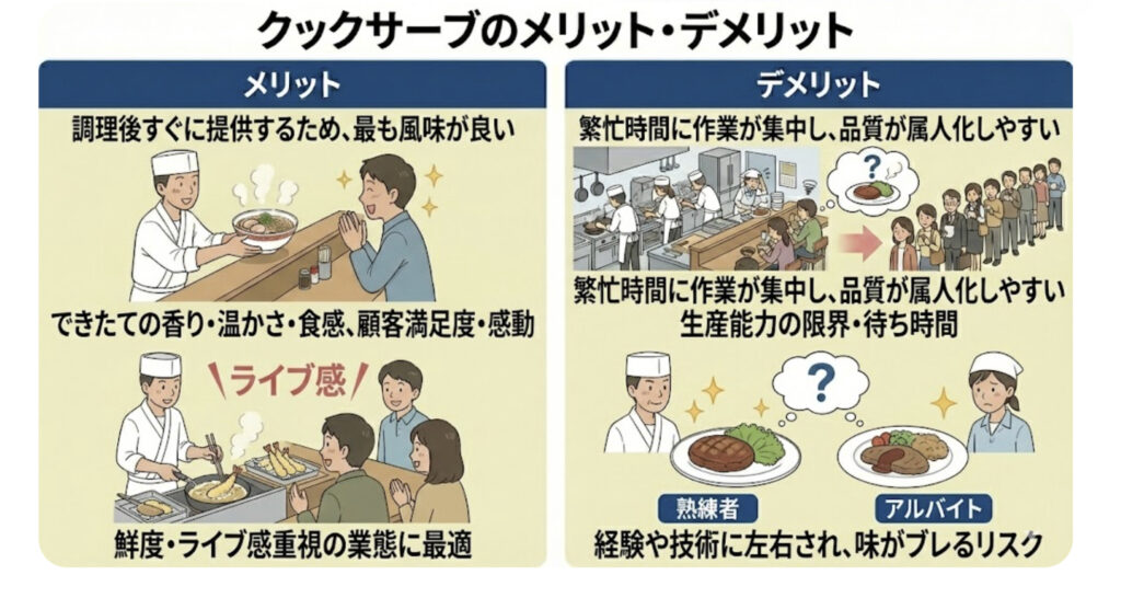 クックサーブ導入のメリット・デメリット解説