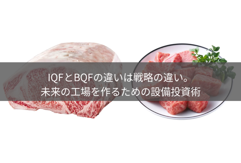 IQFとBQFの違いは戦略の違い。未来の工場を作るための設備投資術