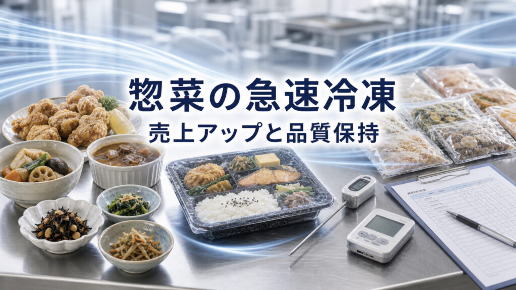 惣菜・調理済み食品の急速冷凍で商品化を進める企画図