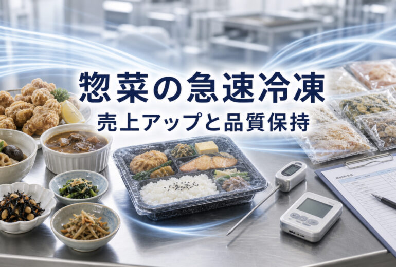 惣菜・調理済み食品の急速冷凍で商品化を進める企画図