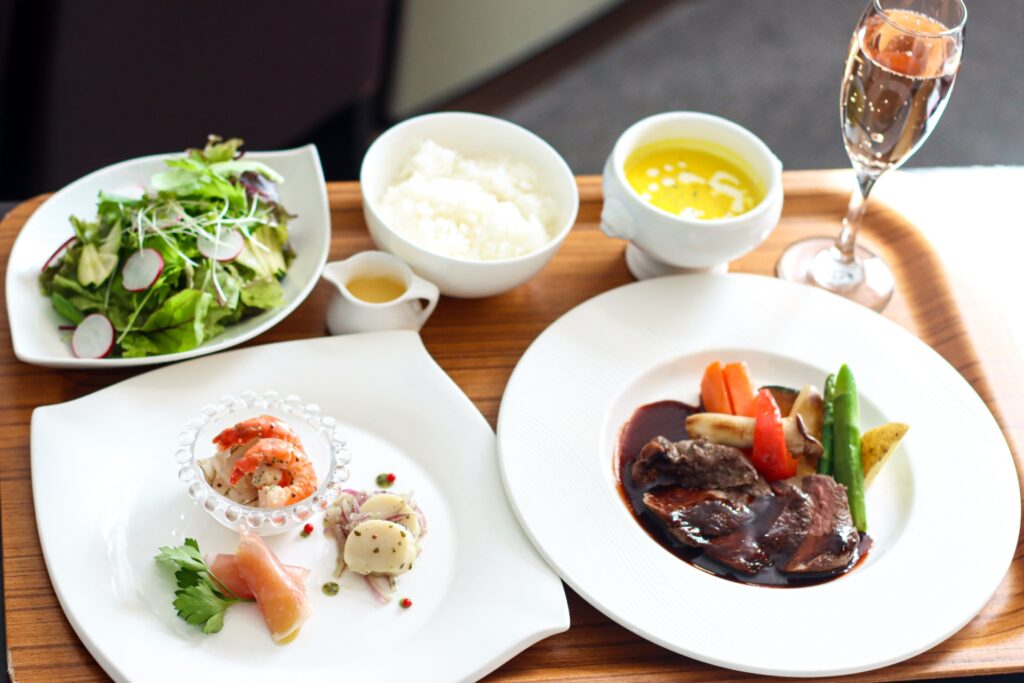 フレンチ料理のセット