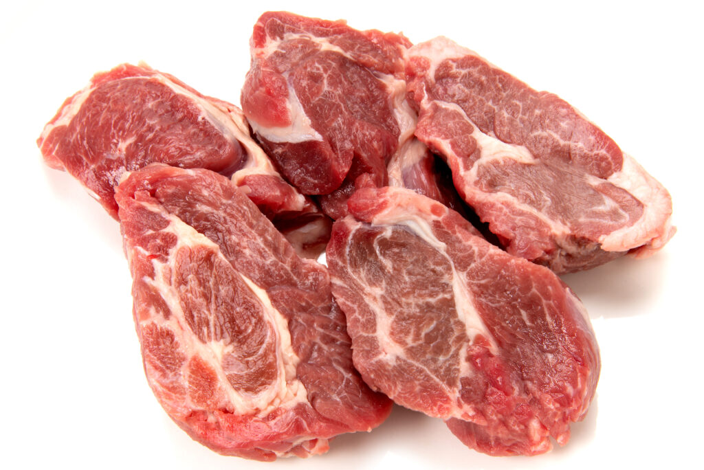 画面いっぱいのマトン肩ロース