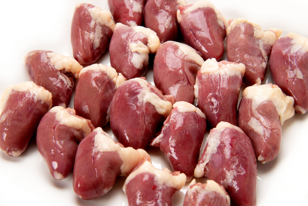 画面いっぱいの鳥ハツ