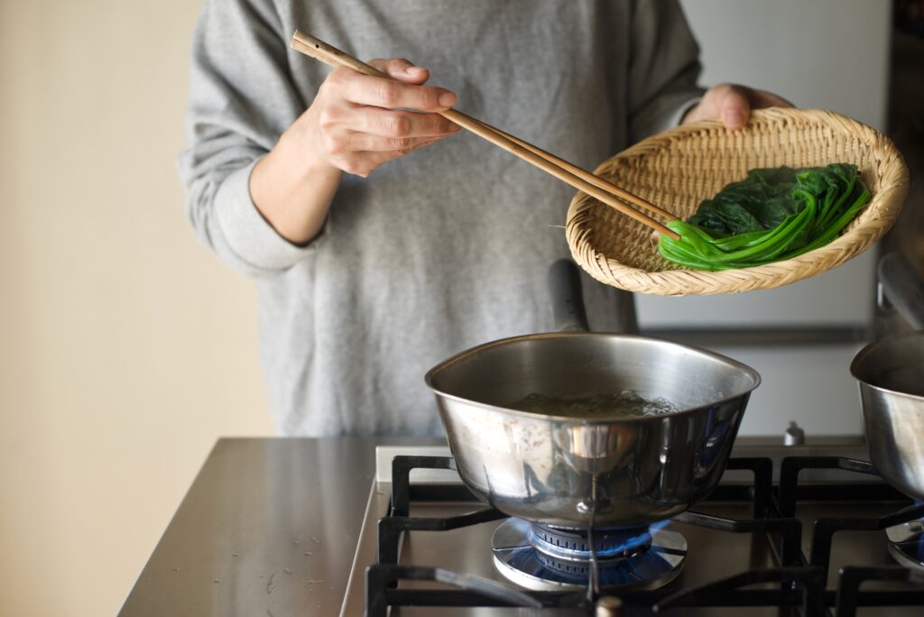 ブランチング処理している様子