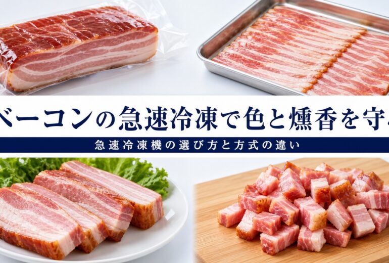 ベーコンの品質と温度管理のチェックポイント