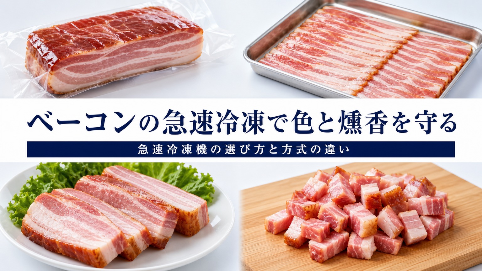 ベーコンの品質と温度管理のチェックポイント