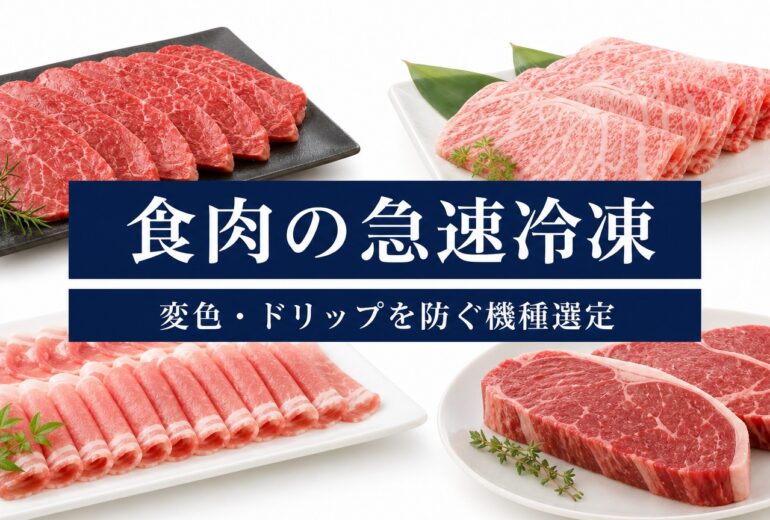 食肉の急速冷凍技術の品質と温度管理のチェックポイント