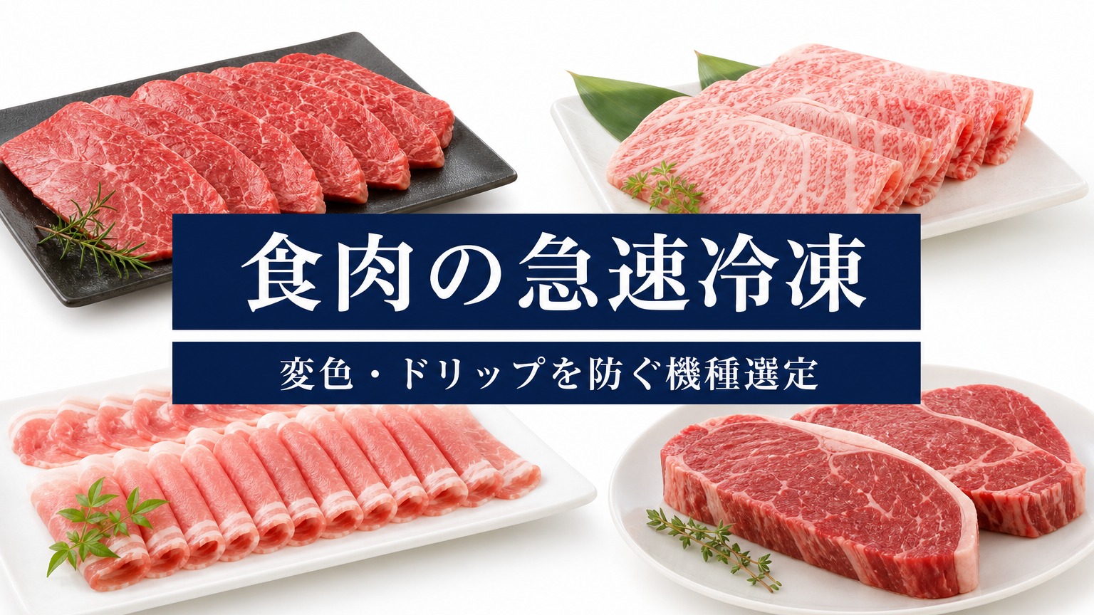 食肉の急速冷凍技術の品質と温度管理のチェックポイント