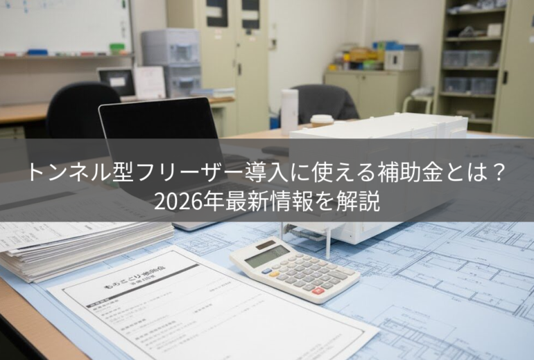 トンネル型フリーザー導入に使える補助金とは？2026年最新情報を解説