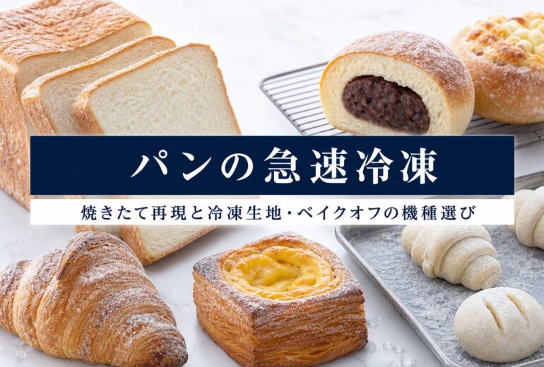 パン・ベーカリーの急速冷凍機メリットの品質と温度管理のチェックポイント