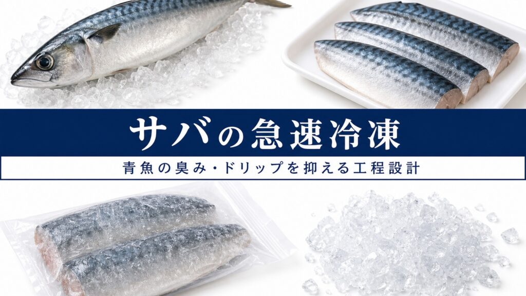 サバの急速冷凍の品質と温度管理のチェックポイント
