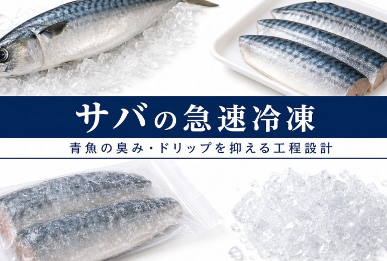 サバの急速冷凍の品質と温度管理のチェックポイント