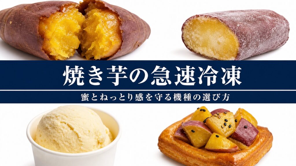 焼き芋の急速冷凍の品質と温度管理のチェックポイント