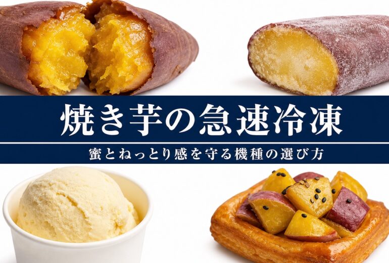 焼き芋の急速冷凍の品質と温度管理のチェックポイント