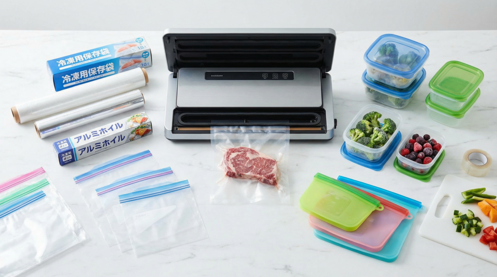 急速冷凍の効果を高めるための適切な包装方法：真空パック、フリーザーバッグ、保存容器