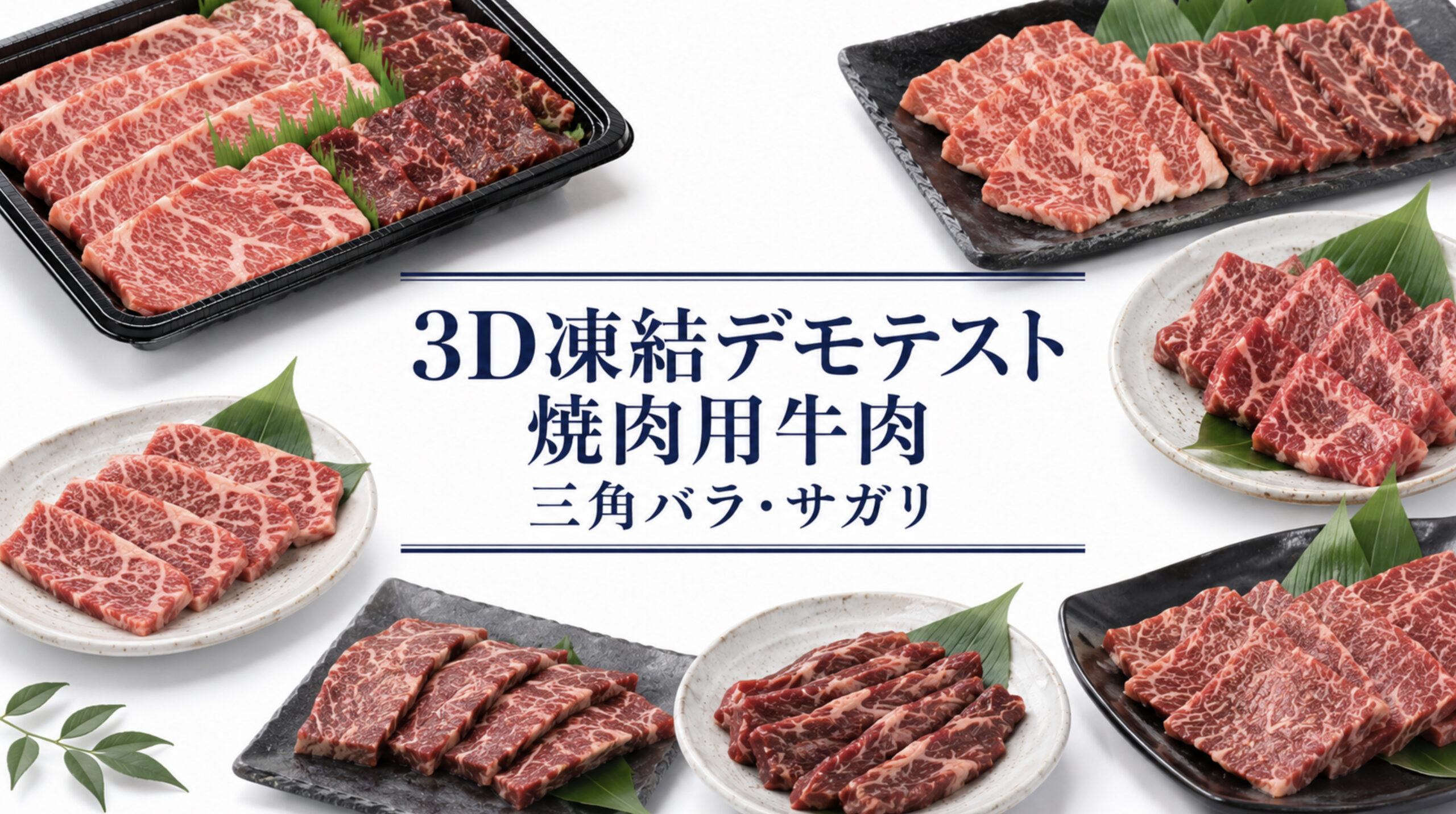 三角バラとサガリを3D凍結&reg;で急速冷凍｜霜降り・内臓肉の鮮度検証