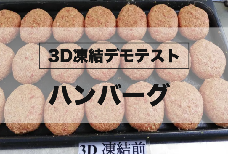 【実証テスト】肉汁の洪水を守れ！「生ハンバーグ」を40分で急速冷凍して品質検証