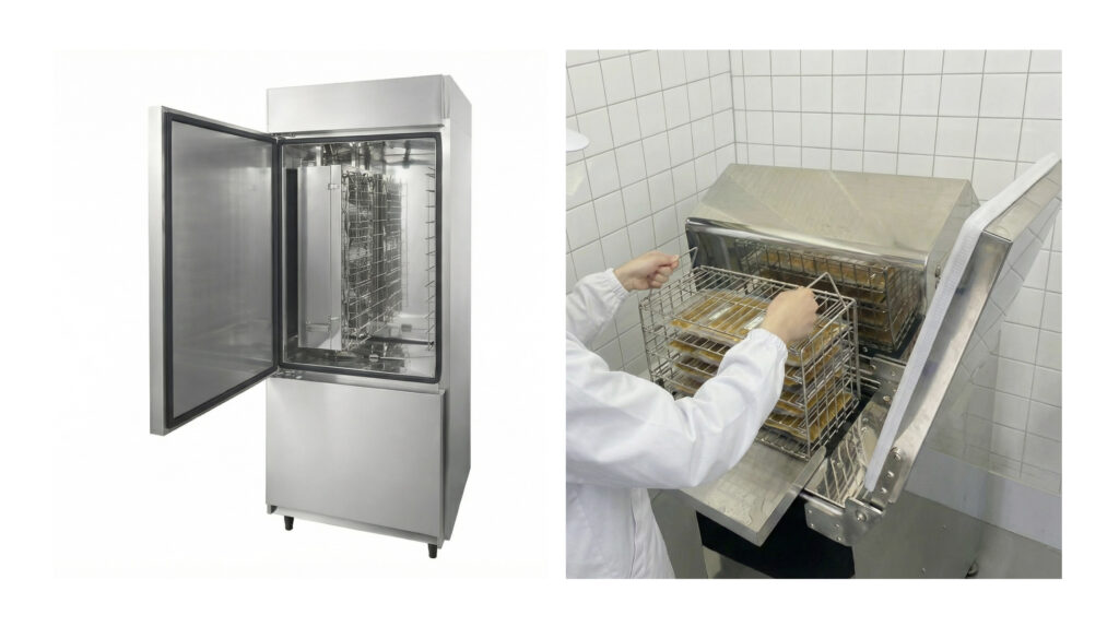 空気凍結(エアブラスト)式と「液体凍結(リキッド/ブライン)」式の比較