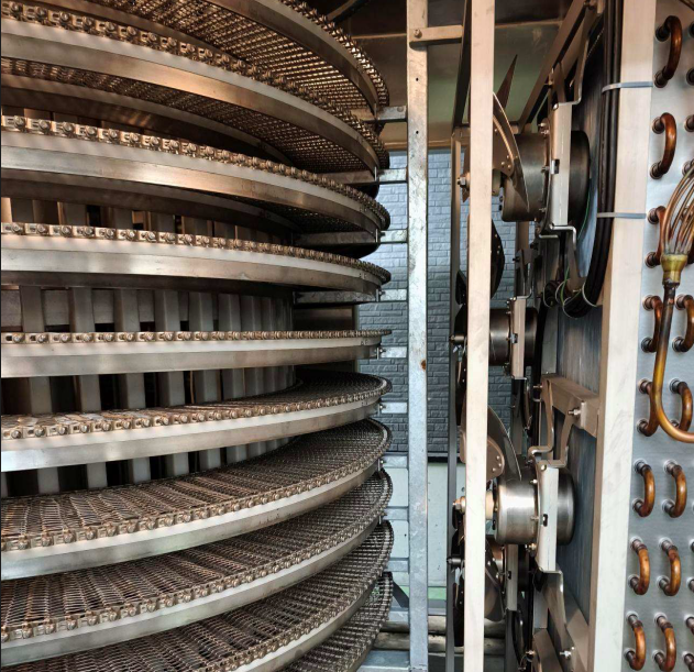 スパイラルフリーザー内部構造