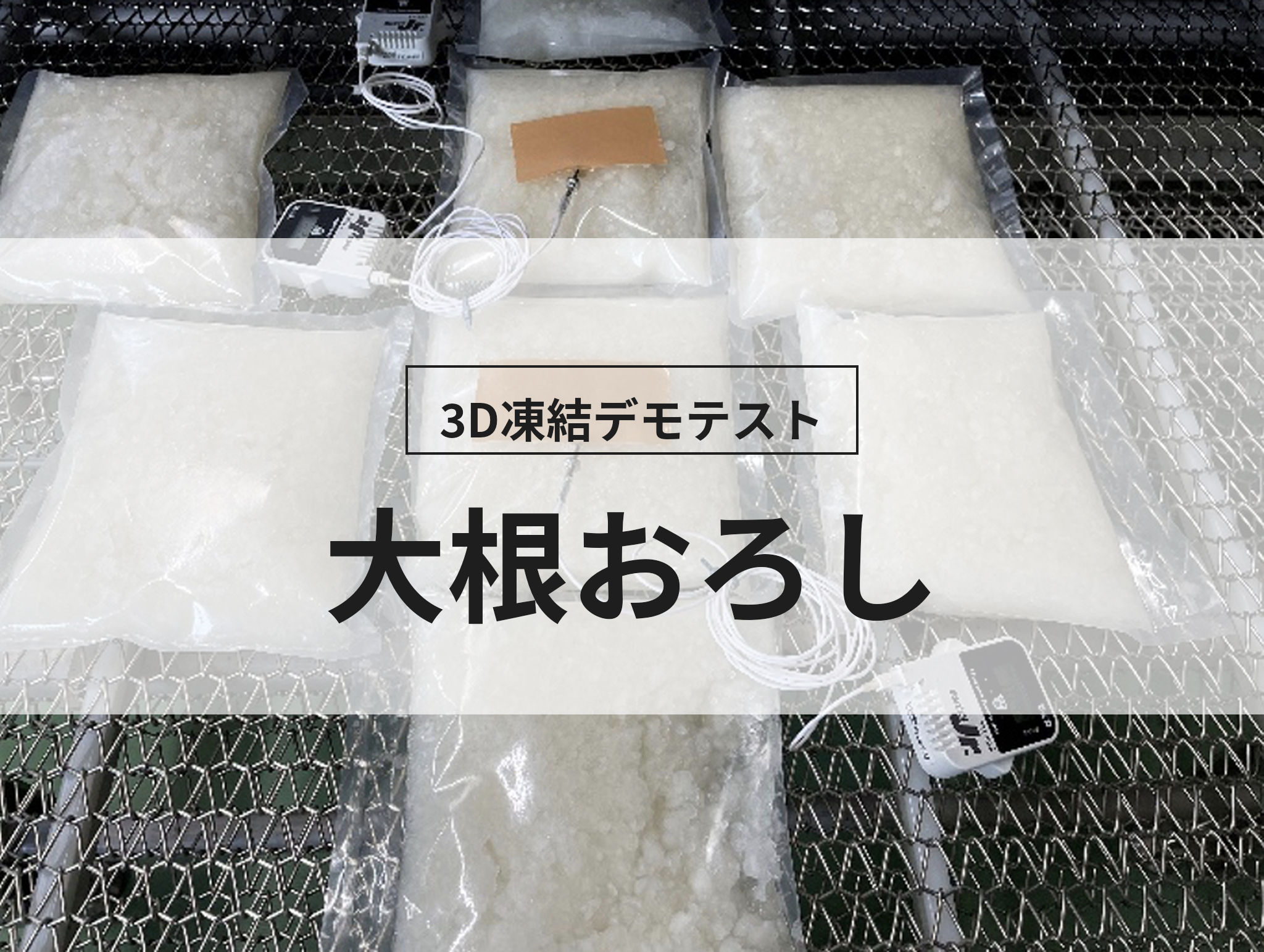 実証テスト】水っぽくならない！「大根おろしパック」を80分で急速冷凍