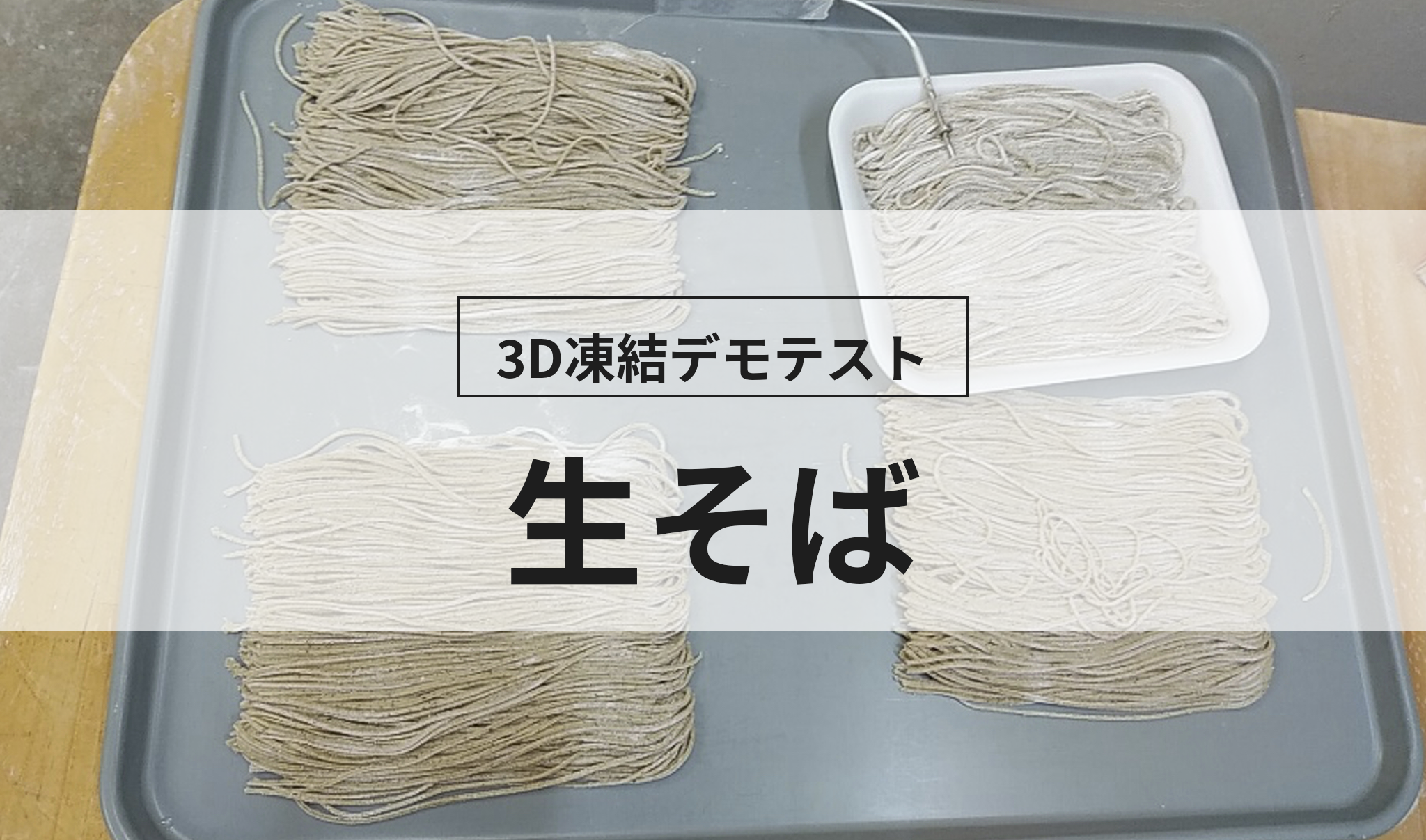 キウイ蕎麦 様　23638 冷蔵庫分 実証テスト】香りもコシも打ちたてそのまま！「生そば」を25分で急速