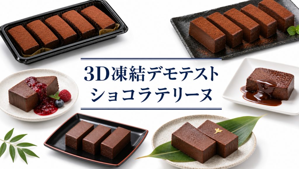 ショコラテリーヌの3Dフリーザー®で急速冷凍するデモテスト