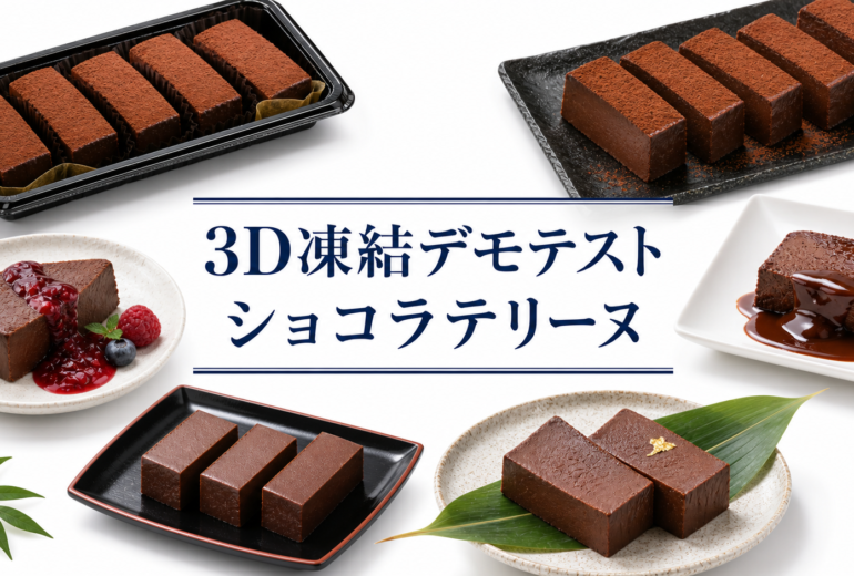 ショコラテリーヌの3Dフリーザー®で急速冷凍するデモテスト