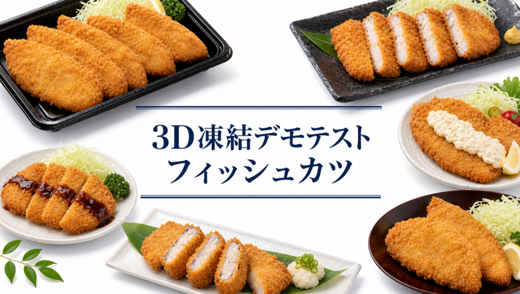フィッシュカツの3Dフリーザー®で急速冷凍するデモテスト