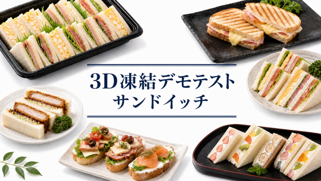 サンドイッチの3Dフリーザー®で急速冷凍するデモテスト