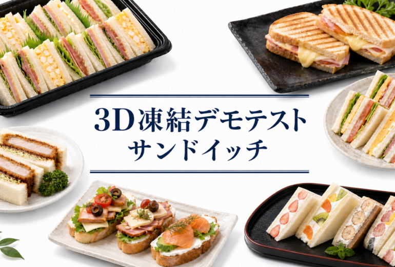 サンドイッチの3Dフリーザー®で急速冷凍するデモテスト