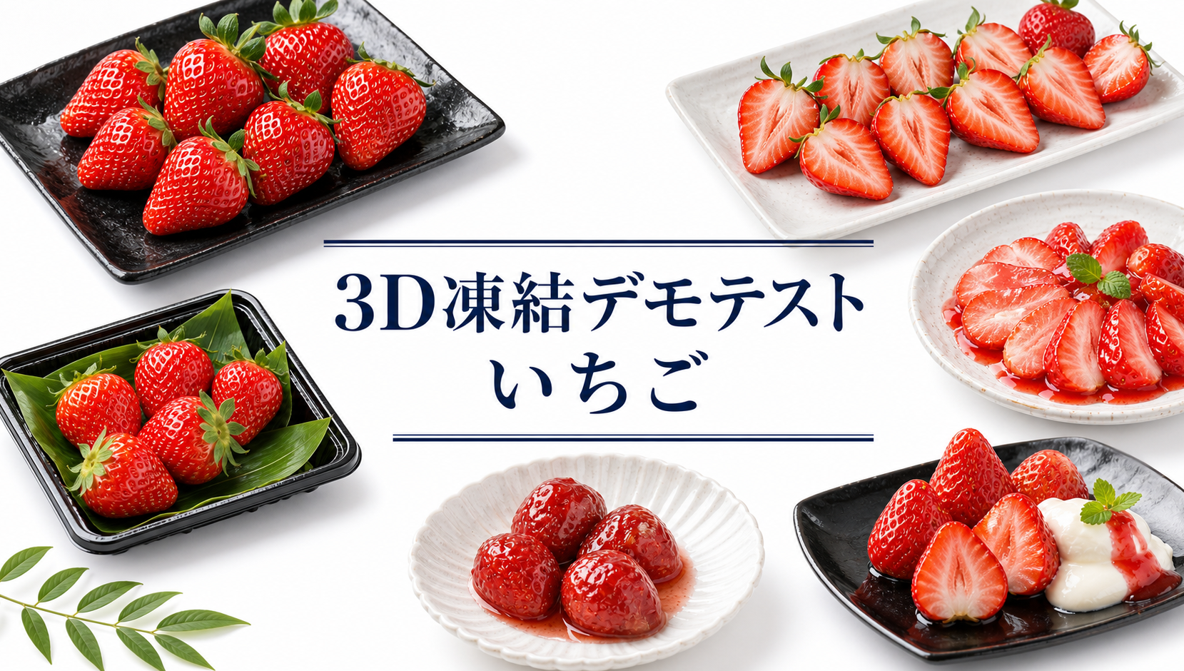 規格外いちごを3D凍結&reg;で急速冷凍｜冷凍ブランド再生テスト