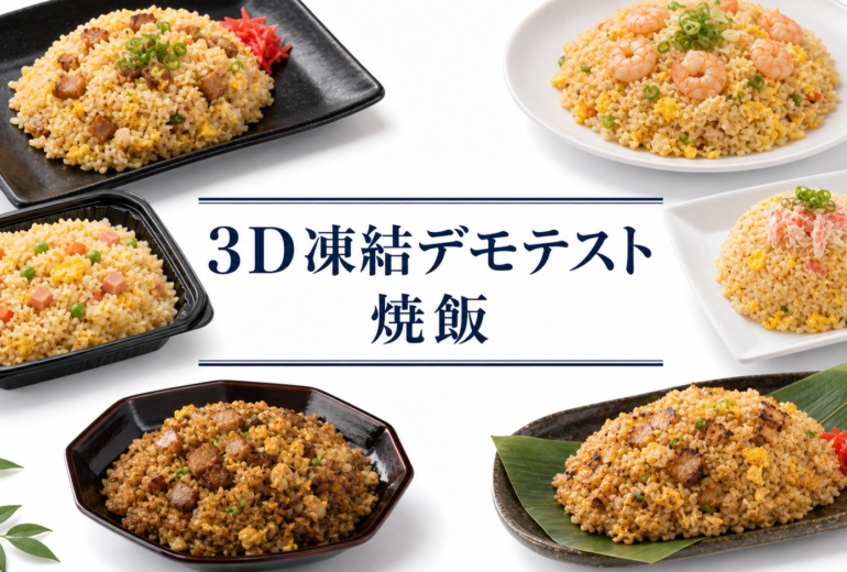 チャーハン（炒飯）を3Dフリーザー®で急速冷凍するデモテスト