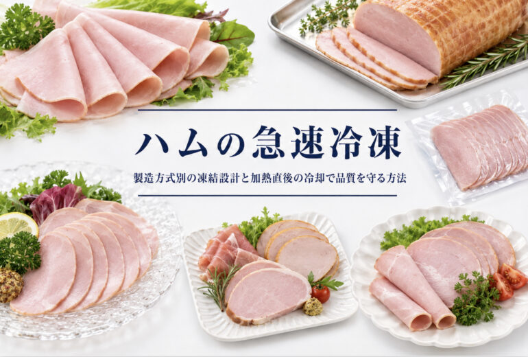 ハムの部位・カット別の冷凍品質と温度管理のチェックポイント