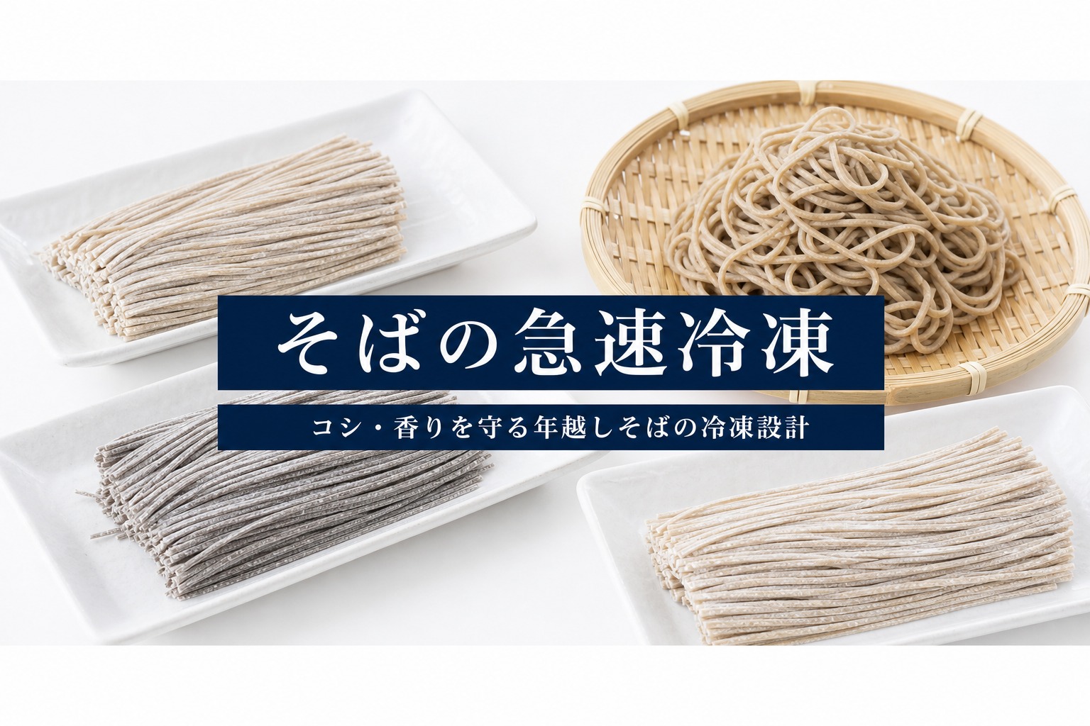 そばの急速冷凍の品質と温度管理のチェックポイント