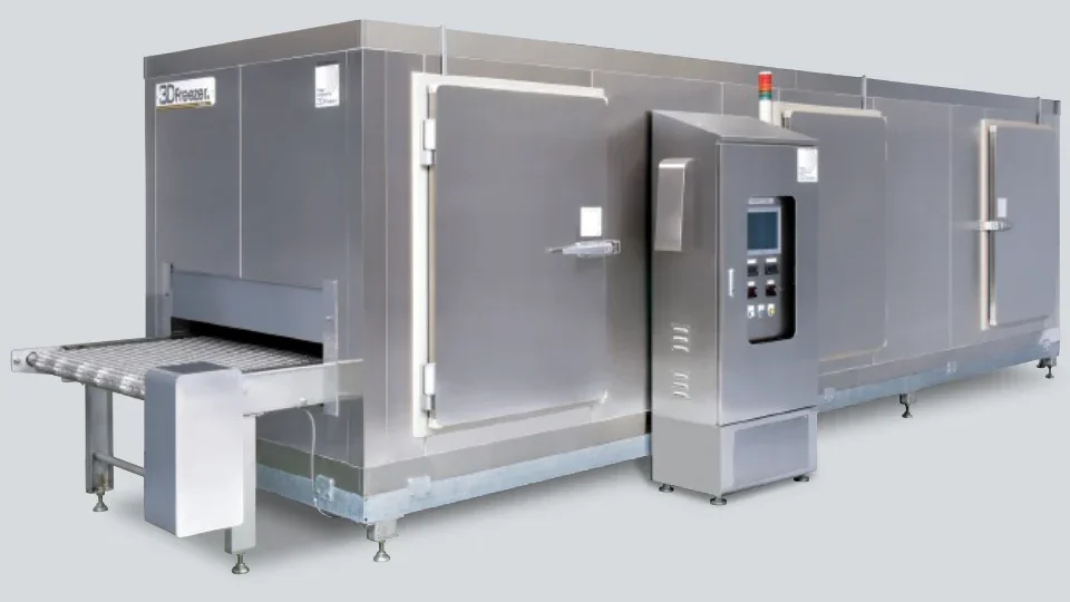 メッシュベルトタイプのトンネル型フリーザー TUZ-10MS60-24AS